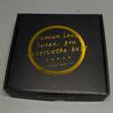 9" Wooden Lazy Susan Turntable for Cabinet  Rotating Spice Rack Organizer, Small Kitchen Countertop Tray for Dining Table & Pantry Storage (White & Gold)