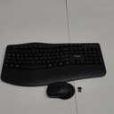 Wireless Keyboard and Mouse Combo,2.4G Full Size Wave Keys Ergonomic Keyboard with Wrist Rest for Natural Typing, 3 DPI Adjustable Ergonomic Silent Mouse for Computer/Laptop/Windows/Mac (Black)