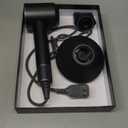 Hair Dryer - 110,000 RPM Professional Hair Dryer with Diffuser, Ionic Blow Dryer, 8 Wind Modes, Magnetic Nozzles, Fast Drying for All Hair Types - Valentine s Day Gifts for Her Women Self Care Gifts (Black)