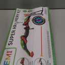 TEMI Bow and Arrow Set for Kids - Archery Toy Set - LED Light Up with Suction Cup Arrows, Target & Quiver, Indoor and Outdoor Toys for Children Boys Girls (Green)