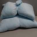 Beeveer Blue 2 Pcs Bow Pillow 12 x 18 Inch Coquette Throw Pillows Large Bow Shaped Velvet Cushion Coquette Decorative for Girls Room Bed Sofa Couch Car Decorations