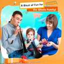 16 Pcs 24 Inch Collapsible Stadium Horn Vuvuzela Plastic Trumpet Horn Blow Horn Noisemakers for Sporting Events School Graduation Sports Games Themed Party Favors (Color set 1)