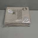 YoungsTex Oatmeal Linen Blackout Curtains 54 Inches Long for Bedroom, Full Light Blocking Burlap Textured Drapes with Grommetsn Thermal Insulated for Living Room Window, 2 Panels, 52 X 54 Inch