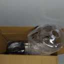 PAKEWAY Large Capacity Gravity Water Dispenser for Dogs, 2.3 Gallon Stainless Steel Pet Water Bowl for Medium & Large Pets, Low Refill Automatic Waterer with Filters (Silver)