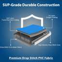 COOLWAVE 10FT Inflatable dock fender, Rectangle Inflatable Flat Boat Fenders Bumpers for Docking, Heavy Duty Large Dock Fender for Yachts, Pontoon Boat, Ski Boat,1 Pack, Size: 10'x 16"x 8"