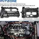MITZONE N20 Engine Valve Cover with Gasket Bolts Oil Cap for BMW 2012-2018 528i 528i xDrive 328i 328i GT xDrive 320i 428i X1 X3 X4 X5 Z4 2.0L Replace 11127588412