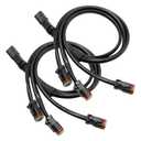 3 in 1 Deutsch Dual DT Adapter Connector Splitters Plug Y-Shape Wiring for Fog Work Light Retrofit Work Chandelier Light Retrofit Connectors Wiring Harness