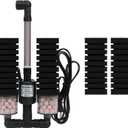 AQUANEAT Aquarium Electric Sponge Filter for Fish Tank, with Pump, with 2 Extra Sponges, Middle up to 40Gal