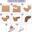 Mr. Pen- Adjustable Cardboard Corner Protectors, Fits 1", 1.5" and 2.1", 100 Pack, Bulk, Corner Protectors for Shipping, Cardboard Packing Corners