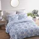 Tommy Bahama - King Quilt Set, Reversible Cotton Bedding with Matching Shams, Coastal Inspired Bedding Essentials (Ocean Isle Blue, King)