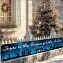 2 x Jesus Is the Reason for the Season Nativity Banner 11819.68 inch Christian Holiday Decoration Backdrop for Church Religious Event Home Outdoor Fence Wall Display Faith Photo Background (Three Kings Day Banner#003)