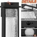 VenzBlomia 20 Upgraded Motion Sensor LED Exterior Lighting Fixtures, 2 Pack Large Black Dusk to Dawn Lights Outside, Modern Outdoor LED Wall Sconce Lamps, Waterproof Outside Patio Carriage Lanterns