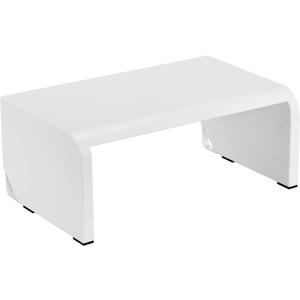 Bostitch Office Konnect Adjustable Monitor Stand Riser, 4 Height Adjustments, Built-In Cable Management, Rubber Feet - White