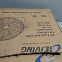 iLIVING 20 Inch Heavy Duty Floor & Wall Mount Fan - 5750 CFM High Velocity, 120-Watt, 3-Speed, Industrial Cooling for Garage, Workshop, Office, Home - UL Listed, Black