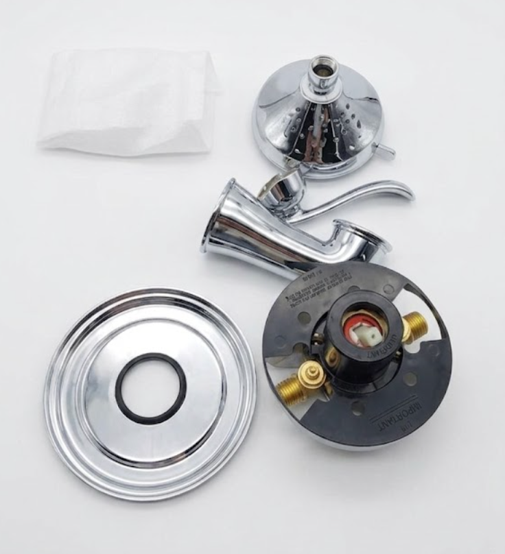 Silver Shower Faucet Replacement Kit