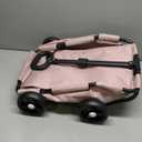 Dog Stroller 4 Wheels Folding Dog Cart Pet Stroller for Travelling Shopping Walking Playing for Small Dogs Cats, Up to 13.2lbs (Pink)