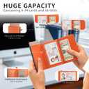 Womens Wallet Card Holder, Pop Up Wallet Card Case, RFID Blocking, Minimalist, Womens Slim Wallet, 9-14 Cards Capacity, ID Window, Cash Pocket, Trifold Credit Card Holder Wallet for Women