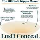 Premium Ultra-Thin Silicone Nipple Cover | Resuable Sticky Hypoallergenic Adhesive | Breast Petals | Travel Box (Caramel)