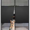 Magnetic Screen Door with Privacy Protection, Upgraded PET Mesh Screen for Hands Free Entrance & Keep Out Bugs, Fit for 72"x80" Sliding Door,Large Patio Door and French Door