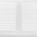 Vent Systems 8" x 8" Inch (Overall Dimensions) - White - Air Vent Cover Metal Air Return Grill with Built in Pest Guard Screen HVAC Vent Duct Cover for Home Improvement