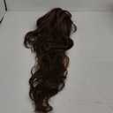 Brown Highlight Synthetic Lace Front Wig,136 Body Wave HD Lace Glueless Wigs for Women Natural Daily Use 28IN