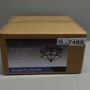 Flush Mount Outdoor Ceiling Light Fixture, 4 Light Exterior Porch Ceiling Lights with Clear Glass, Black Farmhouse Lighting for Indoor Hallway Kitchen Stairway (E12 Base)