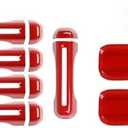 JOSHELA for Jeep JL Tailgate Door Handle Cover Trim Bowl Fit for Jeep Wrangler JL JLU 2018 up 4DR Red Exterior Accessories 10pcs