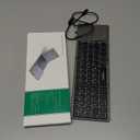 Samsers MultiDevice Foldable Bluetooth Keyboard with Touchpad Rechargeable DualMode(2.4G+BTx2) Wireless Keyboard with Holder, Portable Ultra Slim Folding Keyboards for Android Windows iOS Mac OS