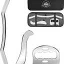 3-in-1 Stainless Steel Gua Sha Muscle Scraper Tool Set Metal Scraping Tools Myofascial Scraping Tool for Physical Therapy Facial/Body Tools Derma Edge Massage Tool