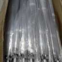 60 Pack Clear Wedding Umbrellas Bulk Transparent Auto Open Stick Umbrellas Windproof Waterproof Large Canopy Umbrella with White European J Hook Handle for Wedding Bride Groom Photography Golf Outdoor