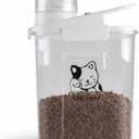 4.4Qt Cat Food Storage Container|Airtight Pet Food Storage Container|Hold Up to 4 lbs Dog Food Container|Portable for Travel| for Dog&Cat,Bird and other Pet Food Storage Bin|BPA Free