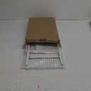 Expandable Kitchen Cabinet Shelf Organizer Rack Heavy Duty Metal Spice Rack Stackable Counter Storage Shelf for Kitchen Cabinet Pantry Bathroom (White - 16.5"-27" L x 10.2" W x 9.6" H - 1Pack)