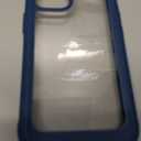 Diaclara Designed for iPhone 12 Mini Case, Full Body Rugged with Built-in Touch Sensitive Anti-Scratch Screen Protector, Soft TPU Bumper Case for iPhone 12 Mini 5.4" (Blue and Clear)