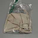 Linen Baby Bedside Hanging Storage Bag,2 Pockets Organizer for Baby Cribs and Toys (Burlywood)