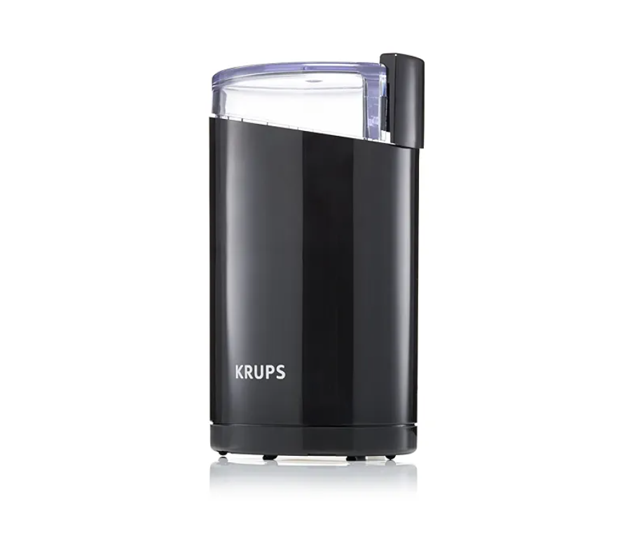 KRUPS Precision Electric Coffee Grinders: 3 oz Capacity, 200W Motor, Stainless Steel Blades for Uniform Grinding of Coffee Beans, Herbs, Nuts, and Spice Grinder (Black)