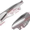 Chrome Mid-Frame Air Deflector Compatible for Harley Davidson Touring Street Electra Glide Road King FLHR FLHX FLTR FLHT 2001-2008 2005 2003