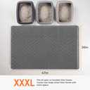 Anywish 2Packs Cat Litter Mat 47"x36", XL Litter Mat for Litter Box Mat