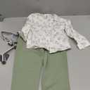 ZOEREA Toddler Baby Boy Suit Clothes Gentleman Wedding Outfits Long Sleeve Dress Shirt + Suspender Pants + Bowtie 1-5T (3-4T, Green)