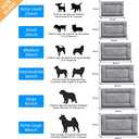 Dog Beds Crate Pad for Medium Dogs Fit Metal Dog Kennel, Ultra Soft Puppy Bed Washable & Anti-Slip Kennel Pad for Dogs Cozy Sleeping Mat, Gray 30inch