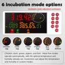 Eggs Incubator 68 Eggs Automatic Incubator for Hatching Eggs, with Automatic Egg Turning and Temperature Humidity Control, Poultry Hatching Incubator for Chicken Quail Bird Duck Goose