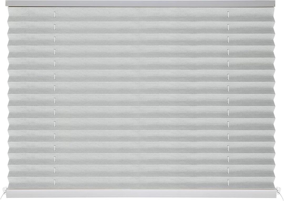 NOVINO RV Blinds Pleated Shades,RV Blinds for Camper Window,Camper Shade for Travel Trailers Motorhome Motor Coach Window-26 W x 24" L,Gray