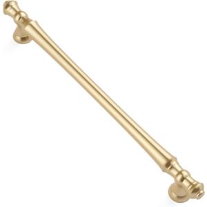 Asidrama 10 Pack 10 Inch(254mm) Gold Kitchen Cabinet Handles, Cabinet Pulls Kitchen Cabinet Hardware for Cupboard Drawer Pulls (10" Hole Center)