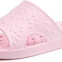 shevalues Shower Shoes for Women Men with Arch Support Quick Drying Pool Slides Lightweight Beach Sandals with Drain Holes (8-9 Women/6.5-7.5 Men, Pink)