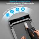 Walking Pad Treadmill for Home - Under Desk Walking and Running with Remote Control Portable Electric Machine Adjustable Slim Compact with 0.6-4.0MPH Modes Max up 265 Lbs for Home Office