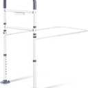 Canford Bed Rails for Elderly Adults Safety - with Motion Light, Bed Assist Rail Handle with Support Legs, Bedside Hand Guard Grab Bar for Seniors & Surgery Patients Fits King, Queen, Full, Twin