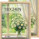 18x24 Poster Frame set of 2, Natural Oak Wood Picture Frame, Wall Hanging