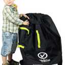 V VOLKGO Car Seat Travel Bag For Airplane with Padded Backpack Shoulder Straps, Gate Check Bag, Car Seat Bags for Air Travel Car seat Travel Cover, Car seat Travel Bag Cover for Airplane Travel