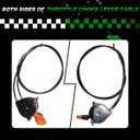 AM140333 Throttle Choke Lever Cable Replacement for John Deere X300 X304 X305R X310 X320 X324 X340 X360 X500 X530 X534