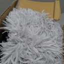 Bean Bag Chair Cover, Waterproof Faux Fur Bean Bag Cover Only(No Filler), 5FT Round Beanbag Cover with Pocket, Big Giant Bean Bags Covers for Adults Kids Teens, Stuffed Animal Storage