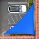 Royal Shade 16' x 16' x 22.6' Blue Right Triangle Sun Shade Sail Canopy Outdoor Patio Fabric Screen Awning RSTAPRT16 - UPF50+ 95% UV Blockage, Heavy Duty, Water & Air Permeable (We Make Custom Size)